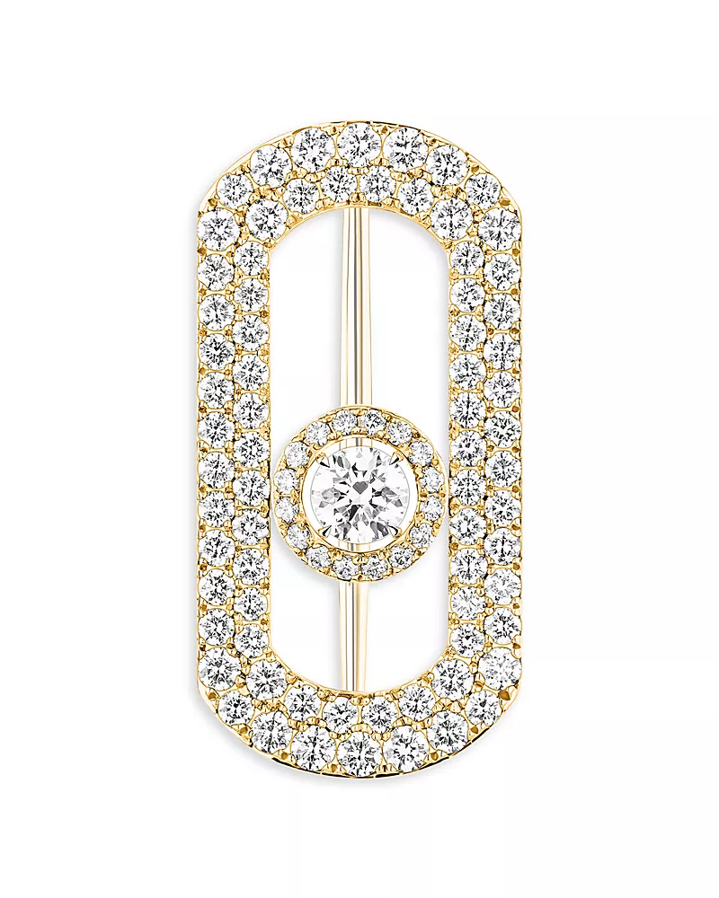 Messika 18K Gold So Move Diamond Pin, 0.90 tcw