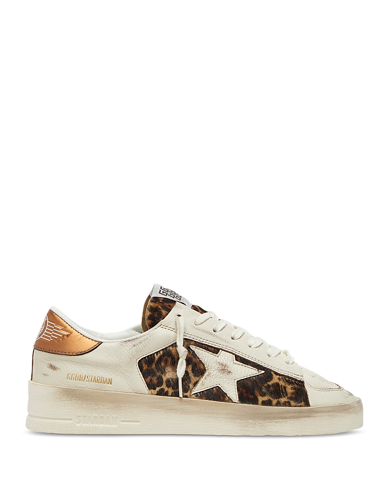Golden Goose Women's Stardan Leo Horsy Calf Hair Sneakers