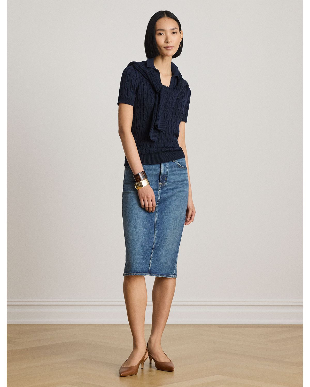 Denim Pencil Skirt thumbnail 5