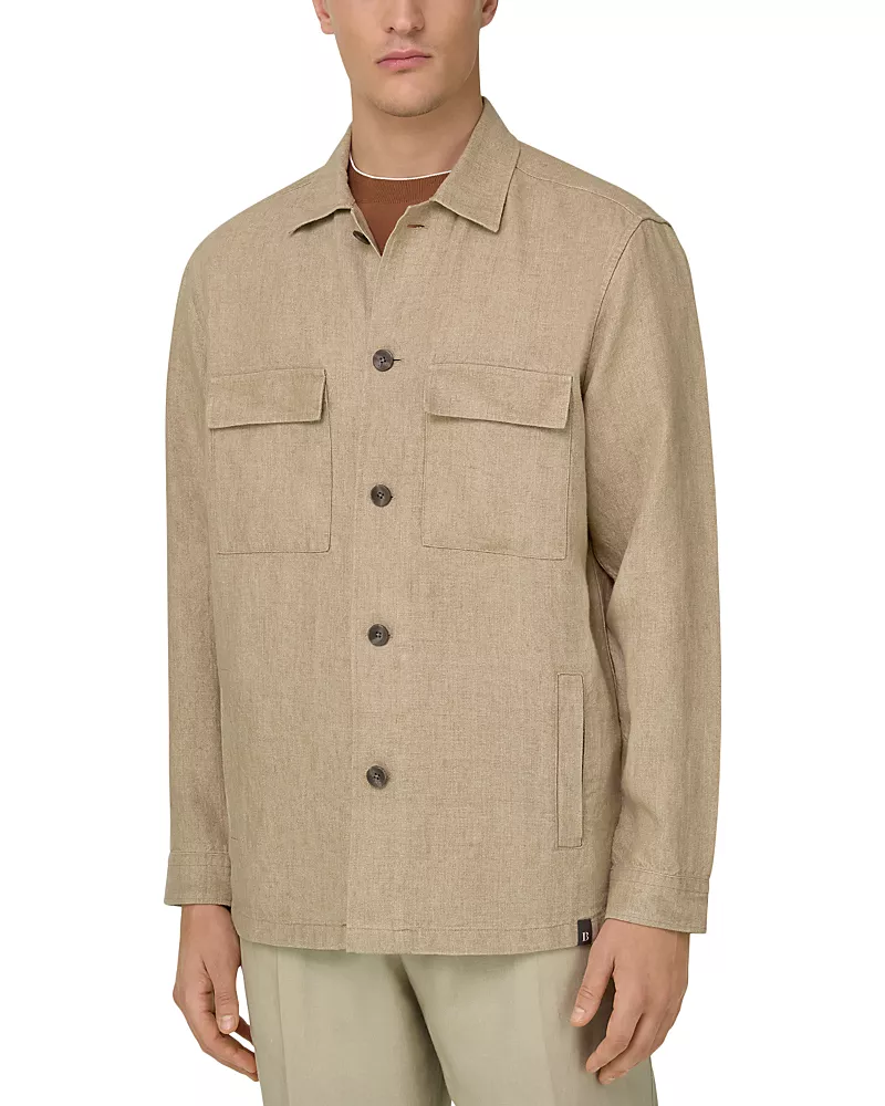 Boggi Milano Delave Linen Pocket Shirt