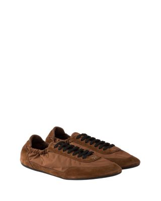  Men's Collapse Re-Nylon And Suede Elasticized Sneakers