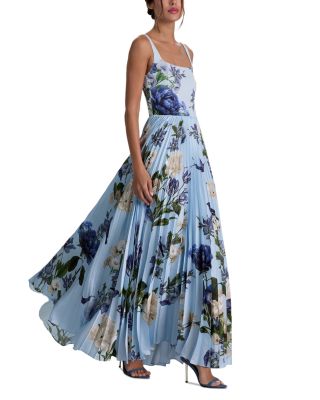 Carolyn Soft Square Neck Pleated Maxi Dress - thumbnail 4