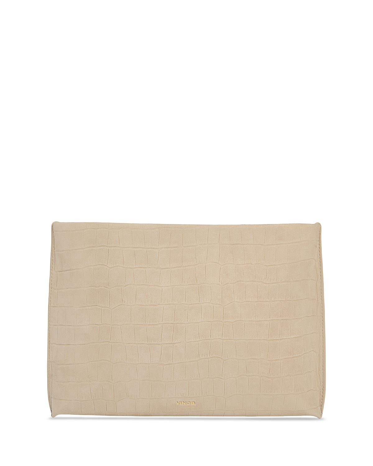 Vince Embossed Leather Pouch