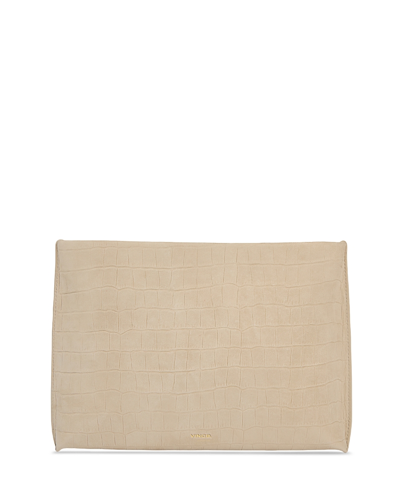 Vince Embossed Leather Pouch