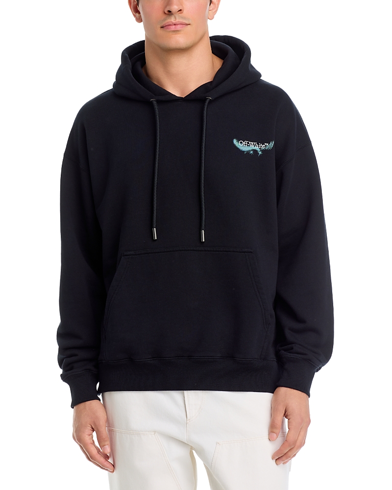 Off-White Moon Skate Logo Graphic Drawstring Hoodie