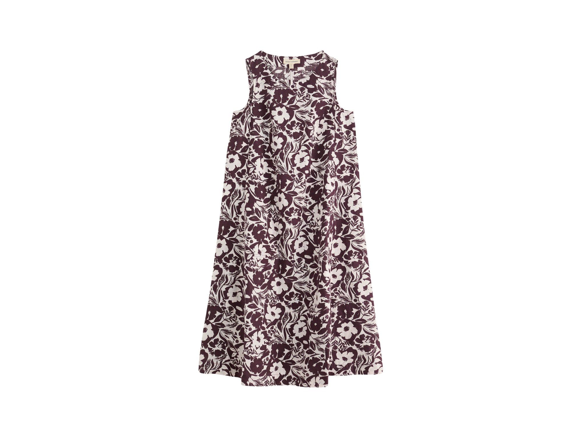 Sleeveless Linen A-Line Dress — Image 4
