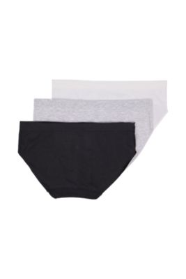 Comfy Undies Cotton Stretch Bikini | Blk, Gry, Wht |3 pack - thumbnail 2