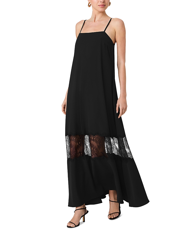 French Connection Quinn Crepe Lace Maxi Dress