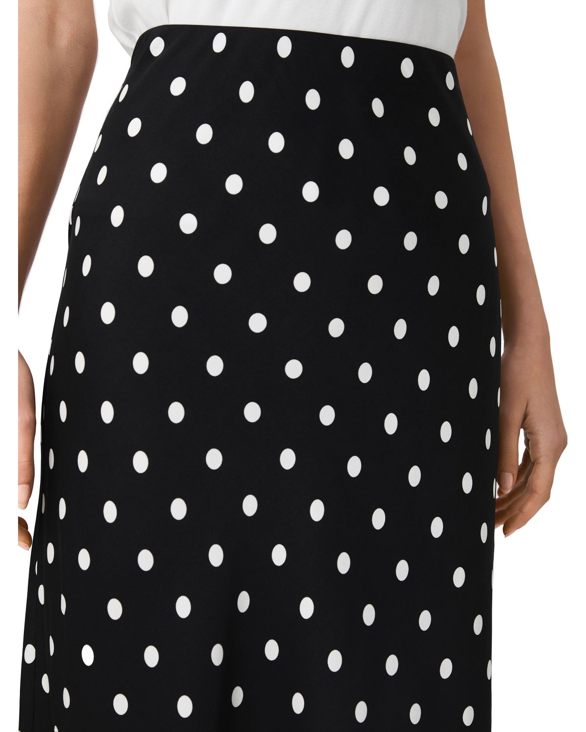 Ennis Satin Polka Dot Midi Skirt thumbnail 9