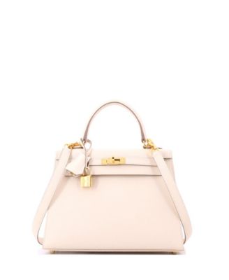 Pre-owned Pre-owned Hermes  Hermes Kelly 25 Handbag Light Epsom With Gold Hardware In Brown