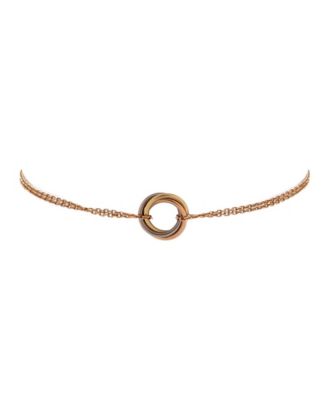  Trinity Chain Bracelet 18K Tricolor Gold