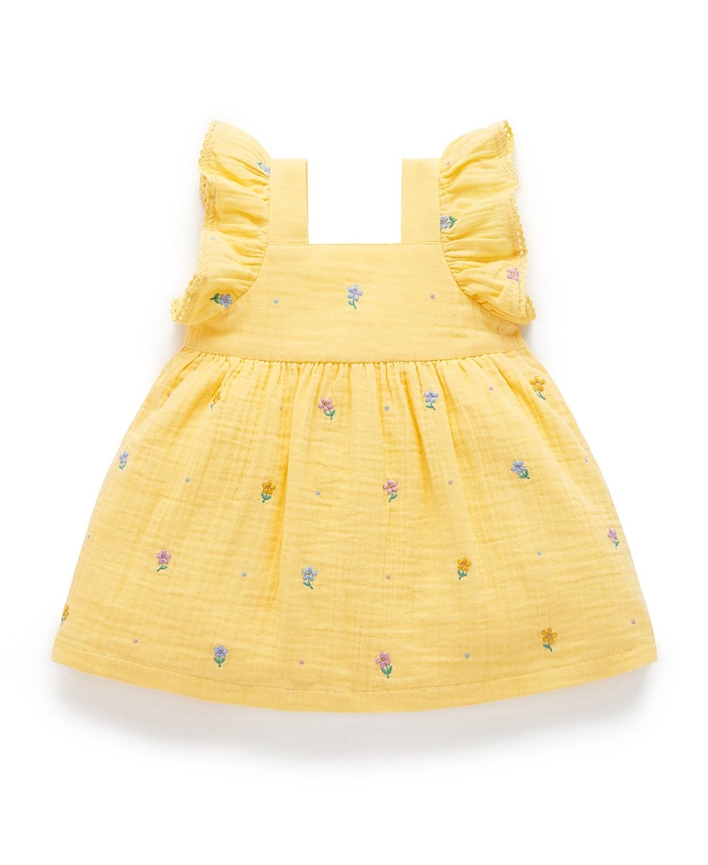 Purebaby Girls' Butterfly Dress - Baby, Little Kids