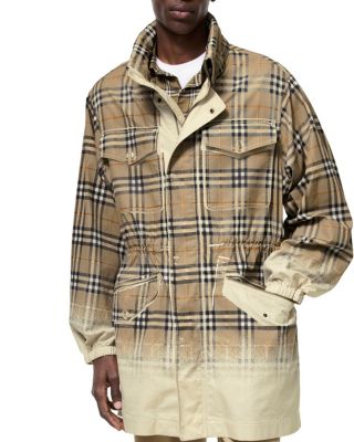  Gradient Check Tropical Gabardine Parka