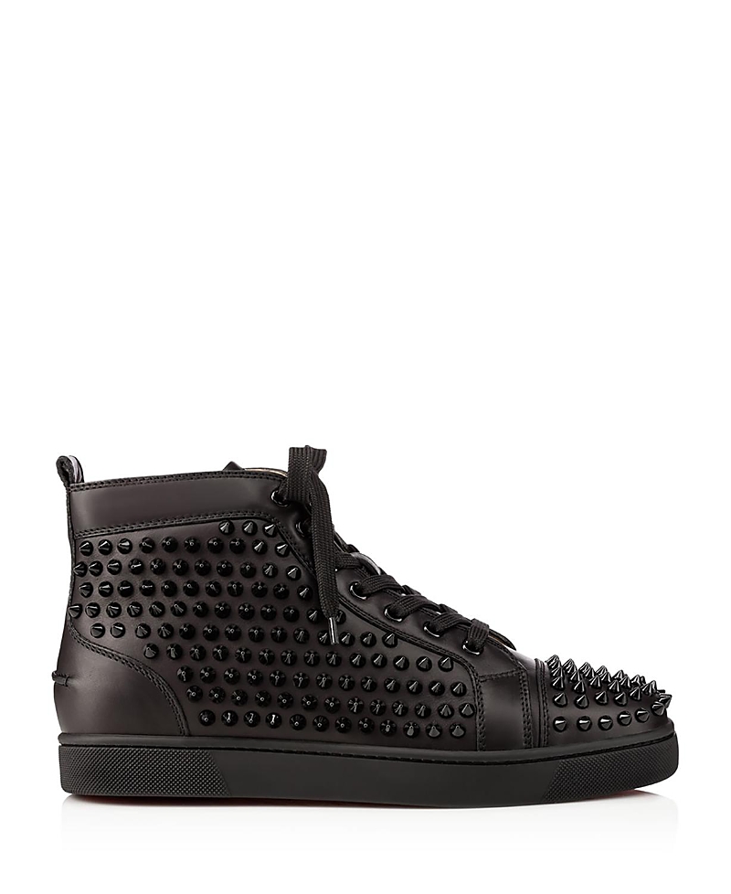 Christian Louboutin Men's Louis Spikes High Top Sneakers