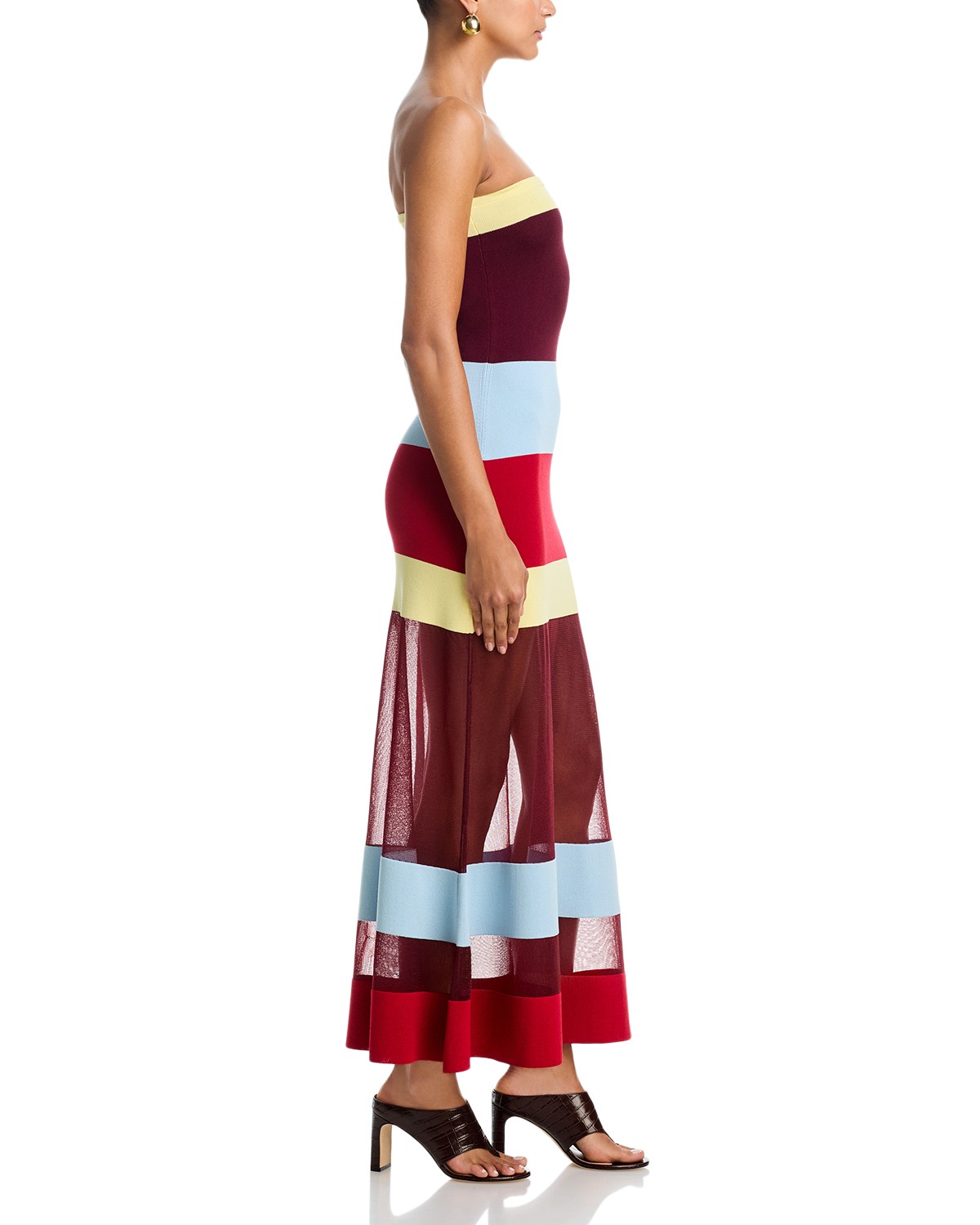 The Nola Strapless Maxi Dress