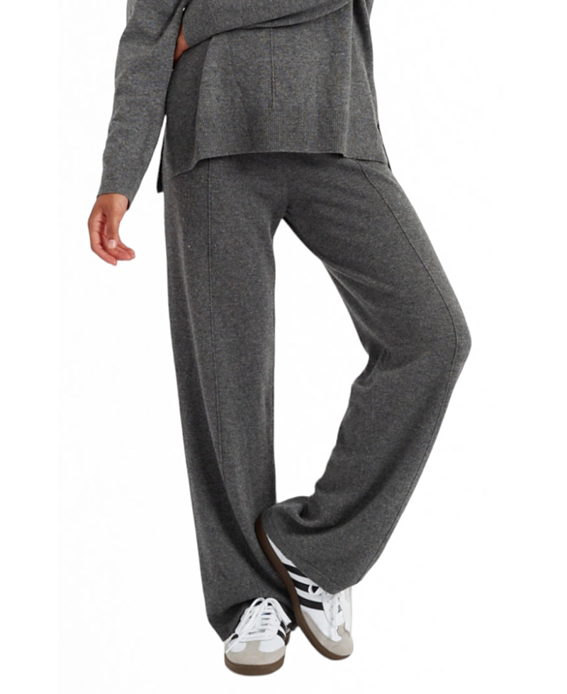 Chinti & Parker Women's Wool Cashmere Wide Leg Track Pants