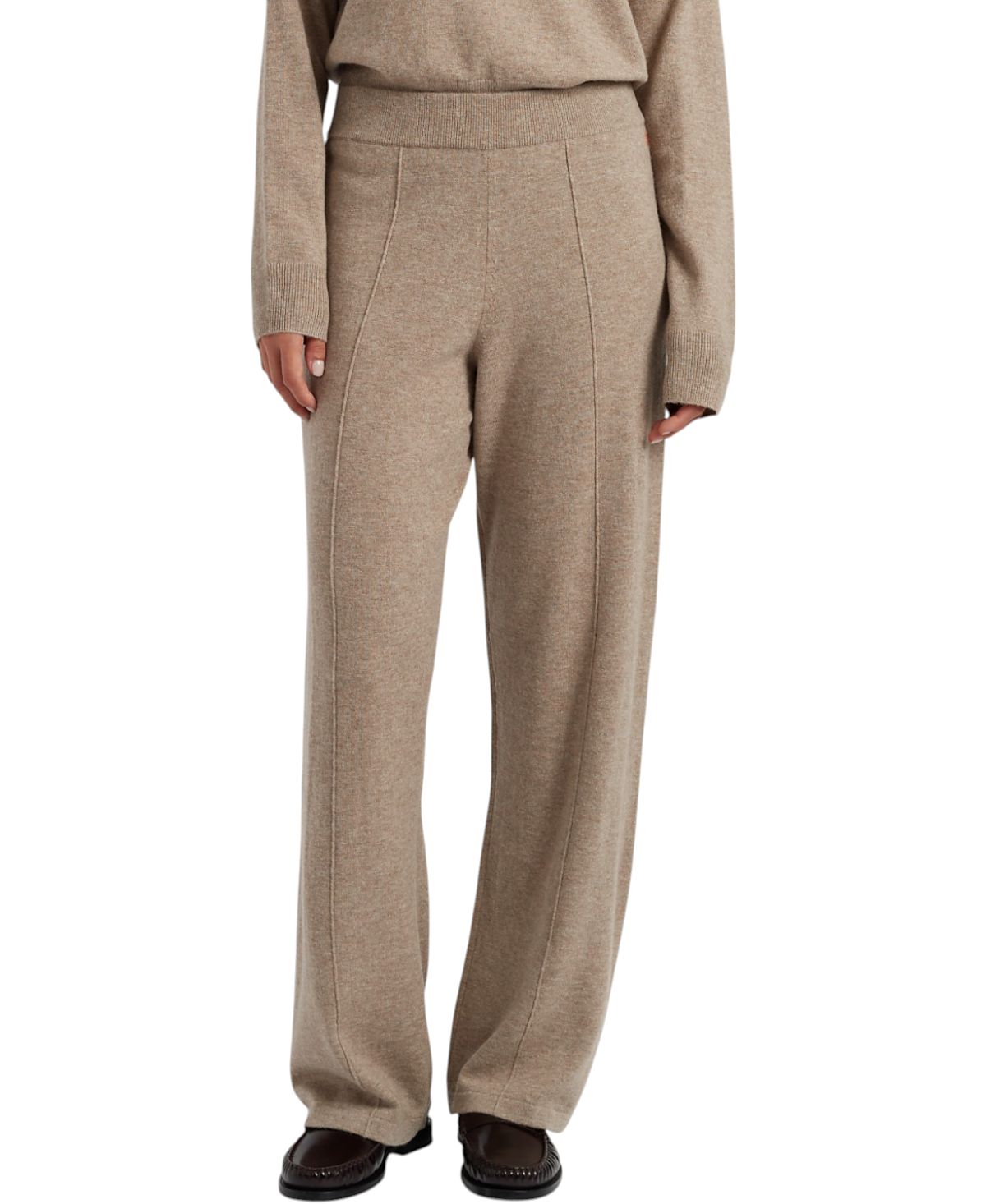 Chinti & Parker Women's Wool Cashmere Wide Leg Track Pants