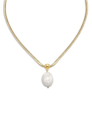 Stone Pendant Necklace, 16-21"