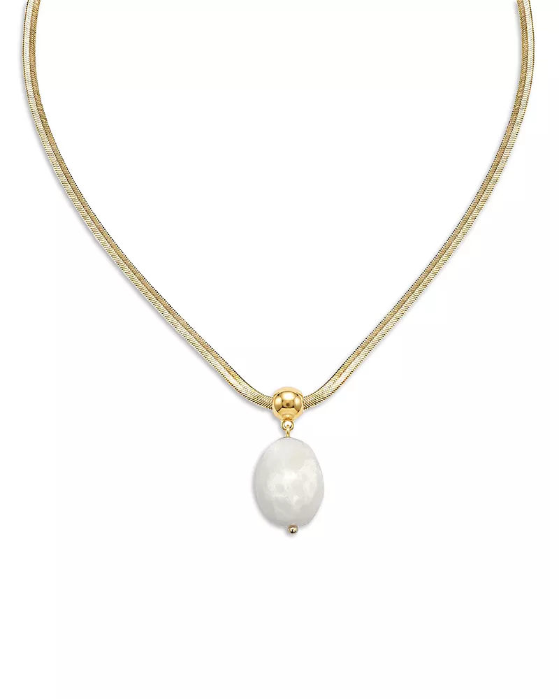 Ettika Stone Pendant Necklace, 16