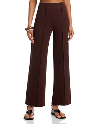 ladies brown dress pants for women Italian-style Chocolate Brown Pants with Black Belt these dress pants are a great addition to any business setting Pantaln de Vestir Pierna Ancha