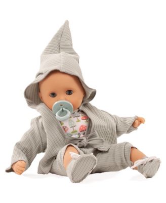  13" Bald Baby Doll With Blue Sleeping Eyes, Ages 3+