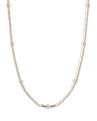 Pav&eacute; Beaded Collar Necklace, 16-19" 