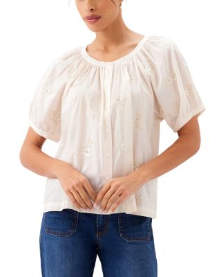 Embroidered Peasant Blouse