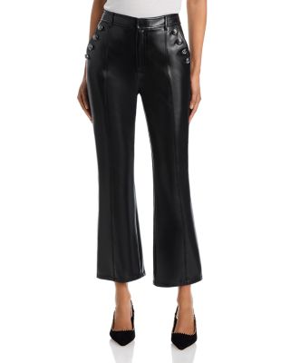 Suzette Cropped Faux Leather Pants