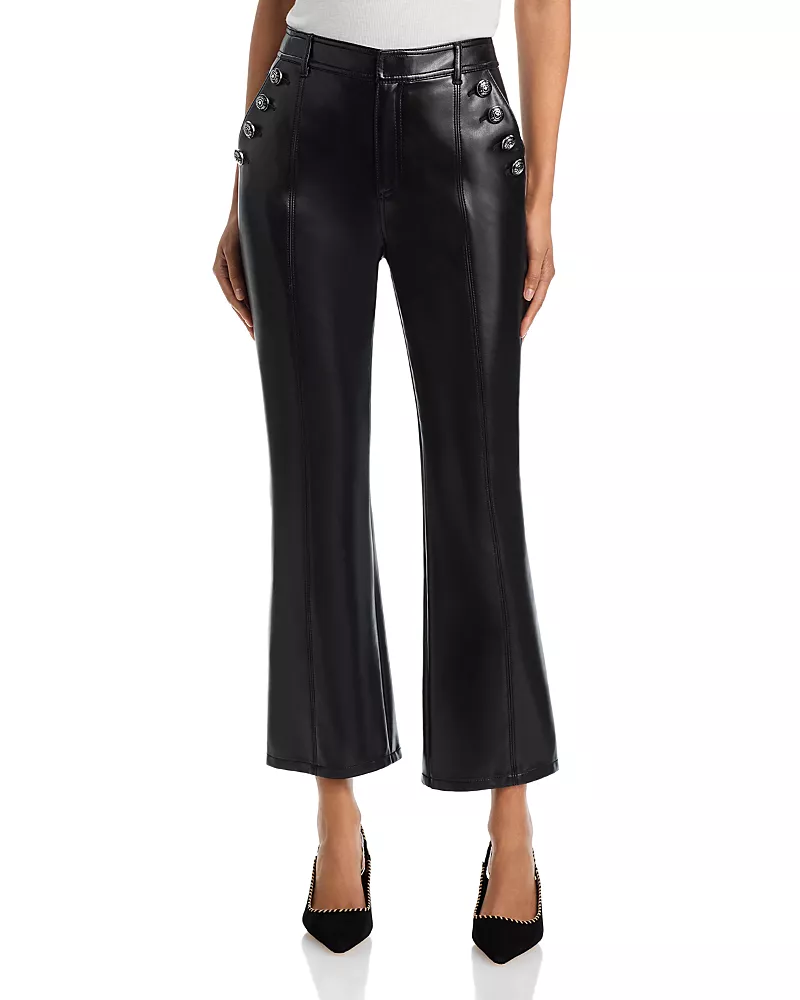 Cinq a Sept Suzette Cropped Faux Leather Pants