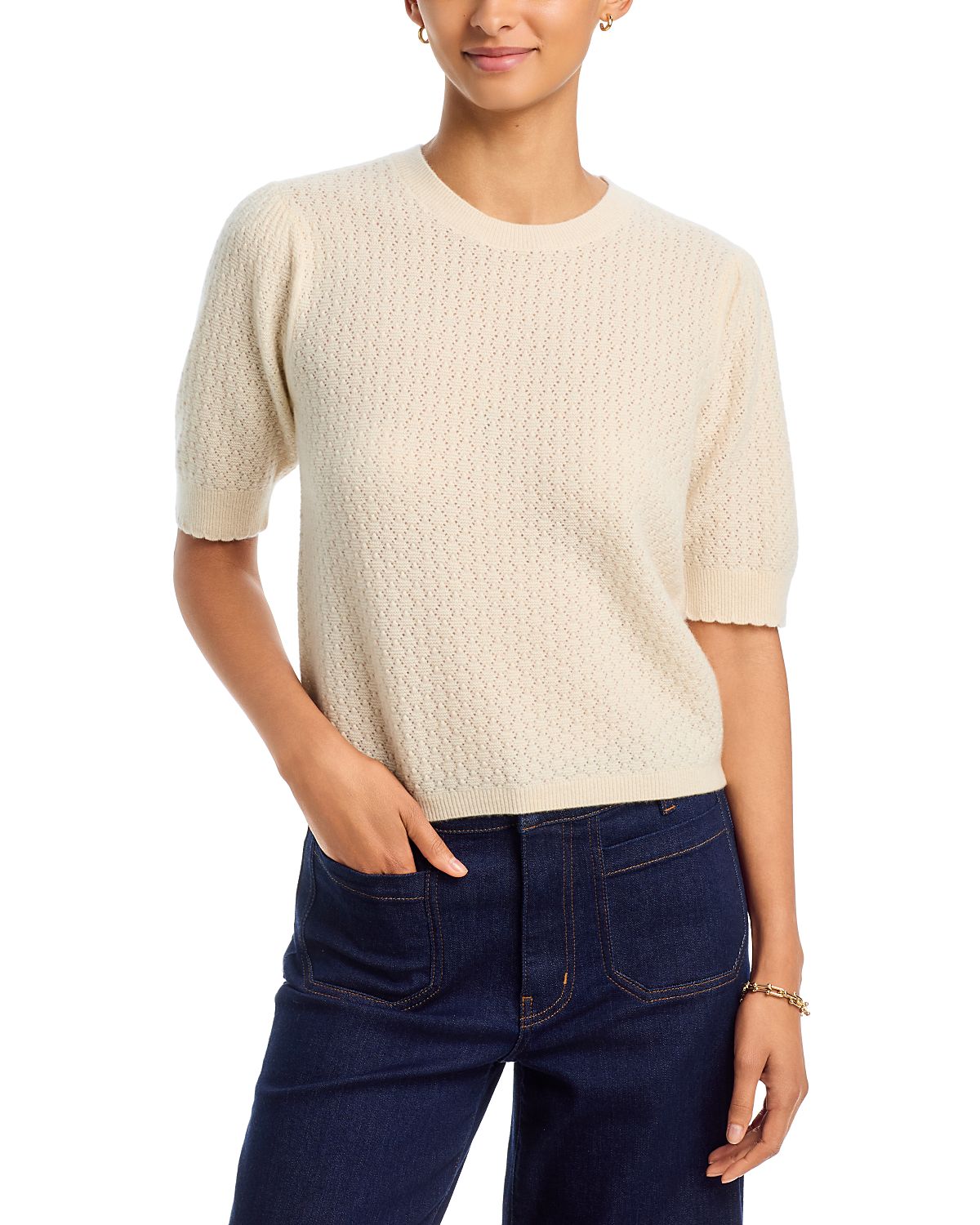 Frame The Gathered Honeycomb Sweater