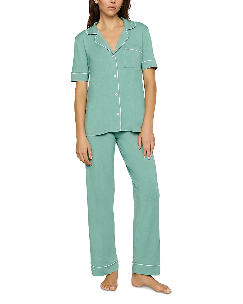 Eberjey Gisele Short Sleeve Long Pant Pajama Set