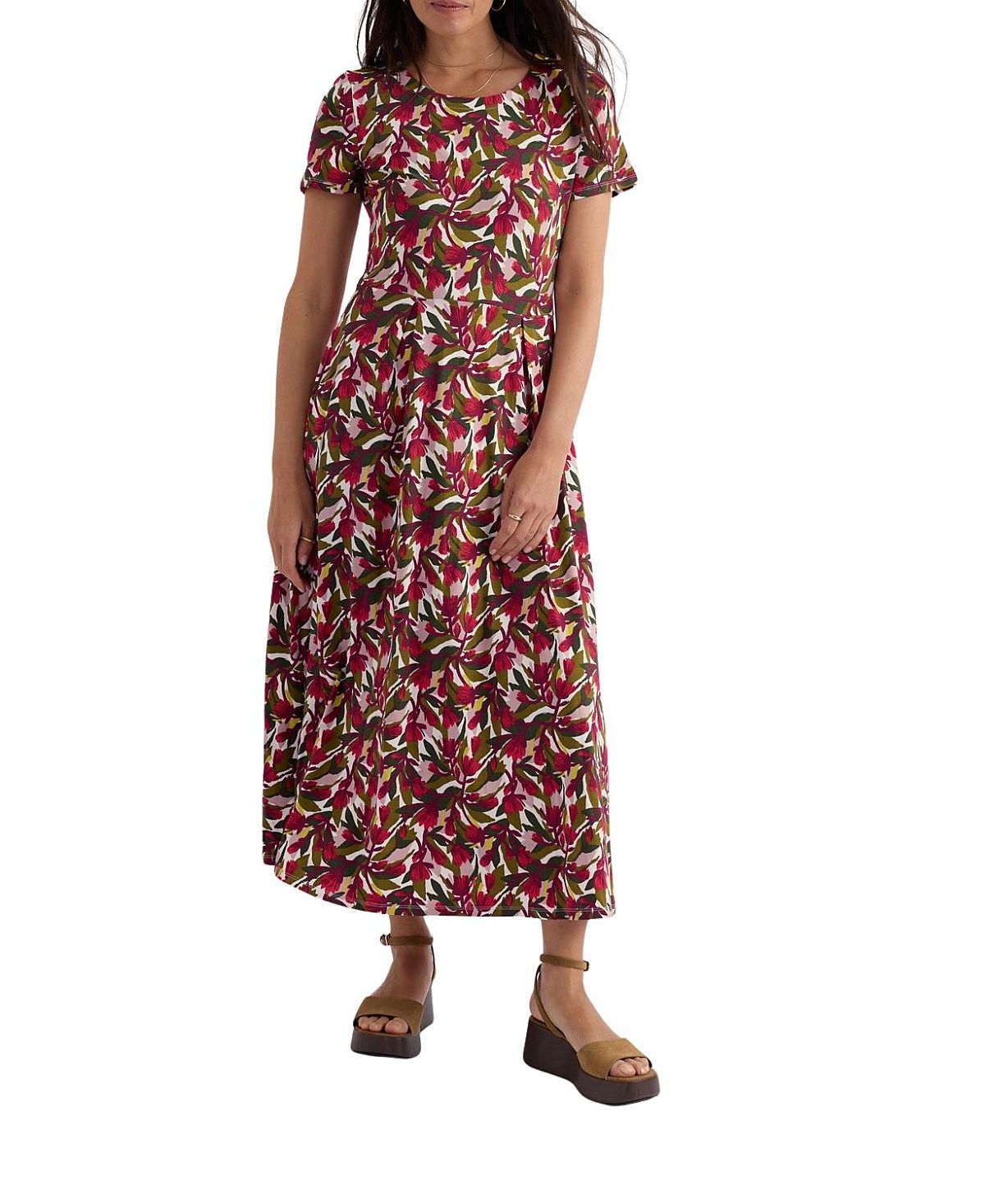 Seasalt Cornwall Veronica Short Sleeve Midi Dress