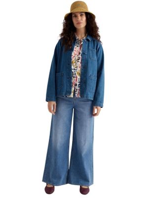 Seasalt Cornwall Reading Rocks Relaxed Denim Jacket