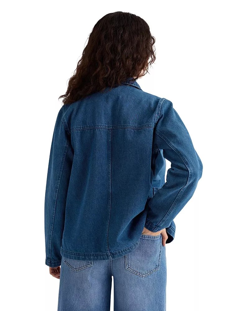 Seasalt Cornwall Reading Rocks Relaxed Denim Jacket