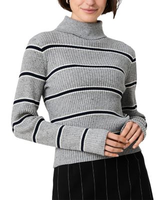 Mason Knit Varsity Stripe Turtleneck Sweater