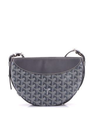   Hirondelle Shoulder Bag Coated Canvas and Leather