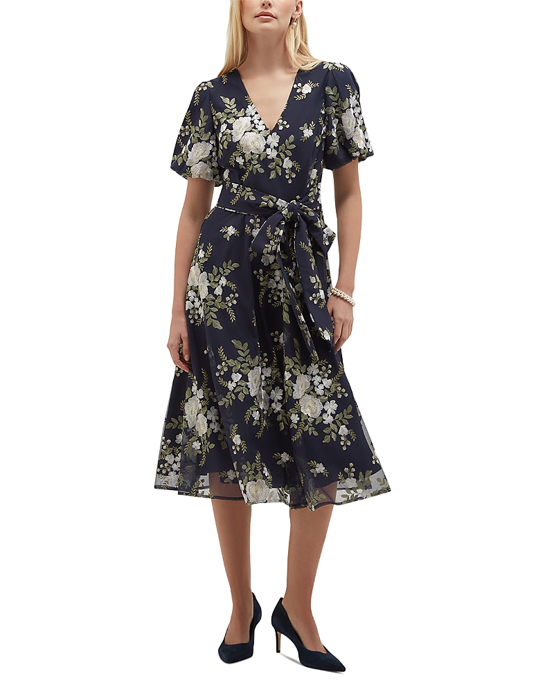 Hobbs London Ira Embroidered Dress