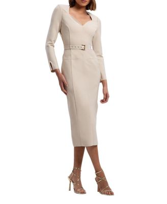 Karen Millen Figure Form Bandage Belted Midi Dress