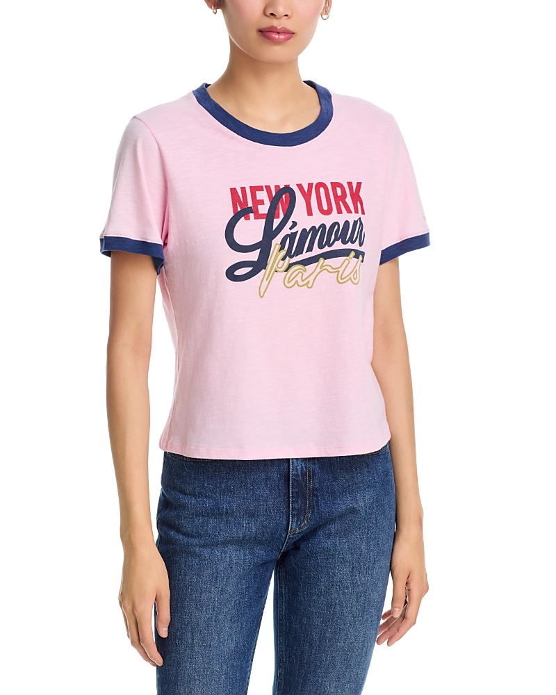 Cinq a Sept Shrunken Ringer Tee