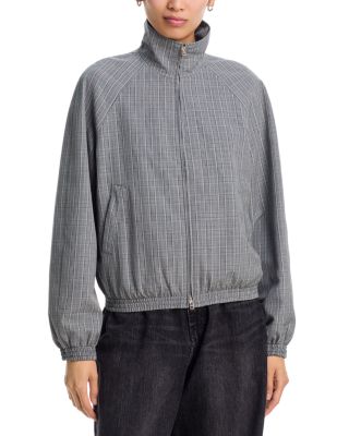 Plaid Bomber Jacket