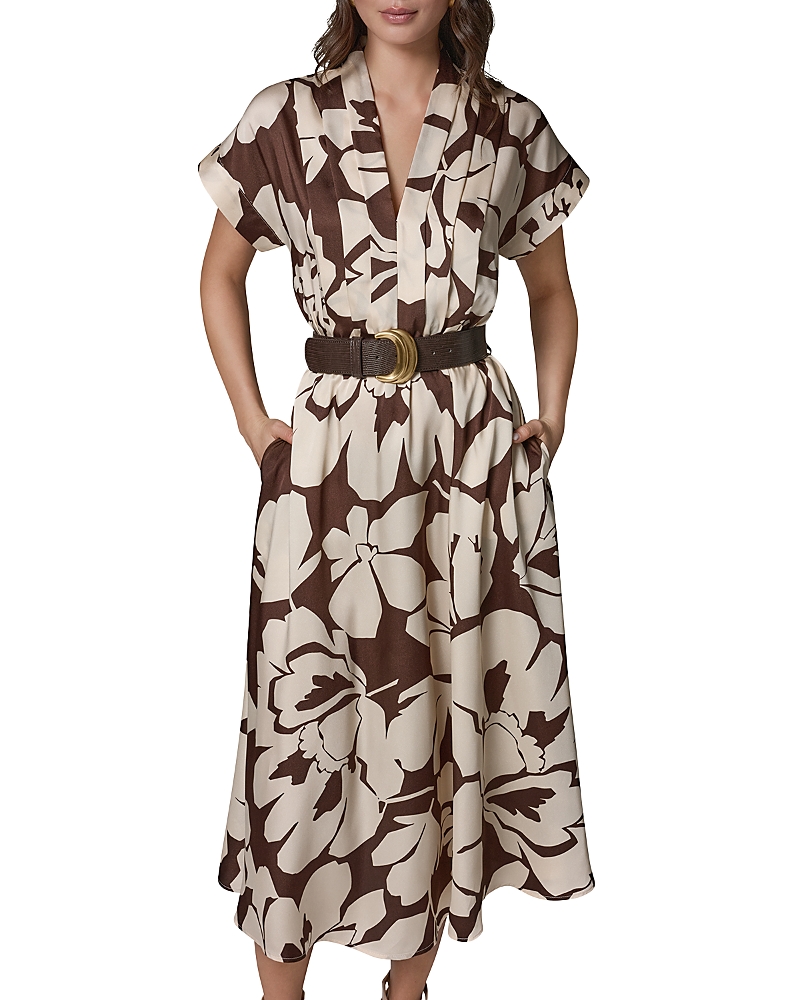 Donna Karan Belted Midi Dress