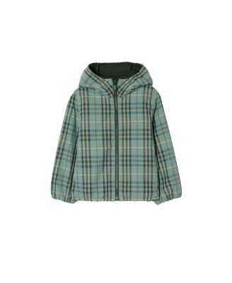 Boys' Reversible Check Hooded Jacket - Little Kid, Big Kid