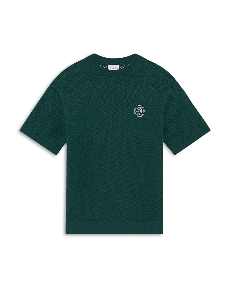 Drole De Monsieur Mirror Knit Crewneck T-Shirt