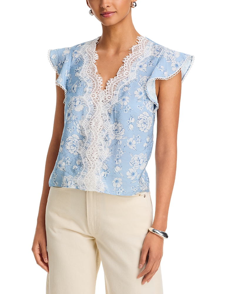 Generation Love Arden Lace Mixed Media Floral Top