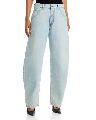 Barrel Jeans in Bleached Baby Blue