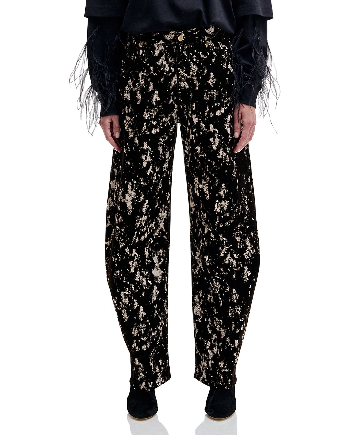 Darkpark Kris-Camou Flock Barrel Jeans