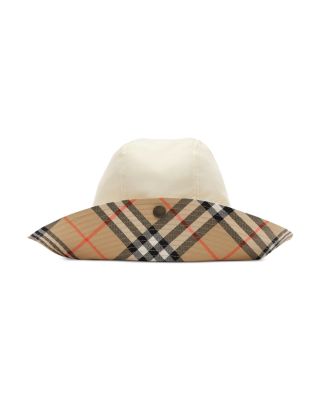 Check Brim Tropical Gabardine Hat