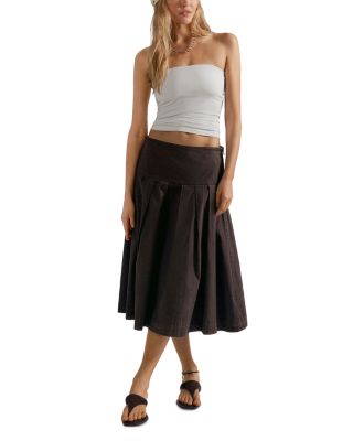 Skipper Pleated Chino Skirt