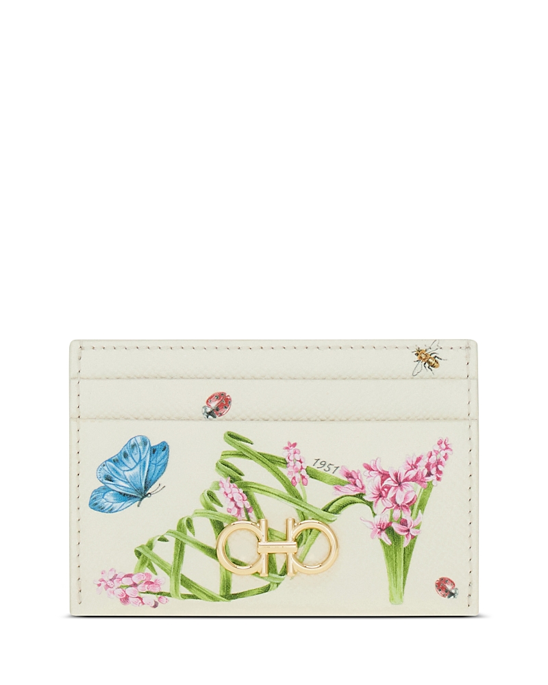 Ferragamo Sunrise Leather Card Holder · OS