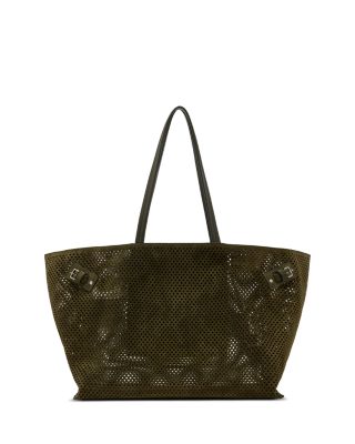 Days Perforated Suede Carryall Tote